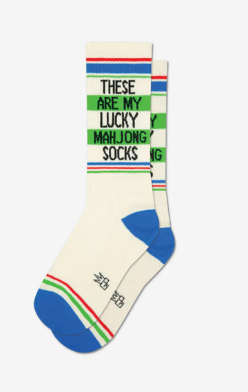 Gumball Poodle Socks: Lucky Mahjong