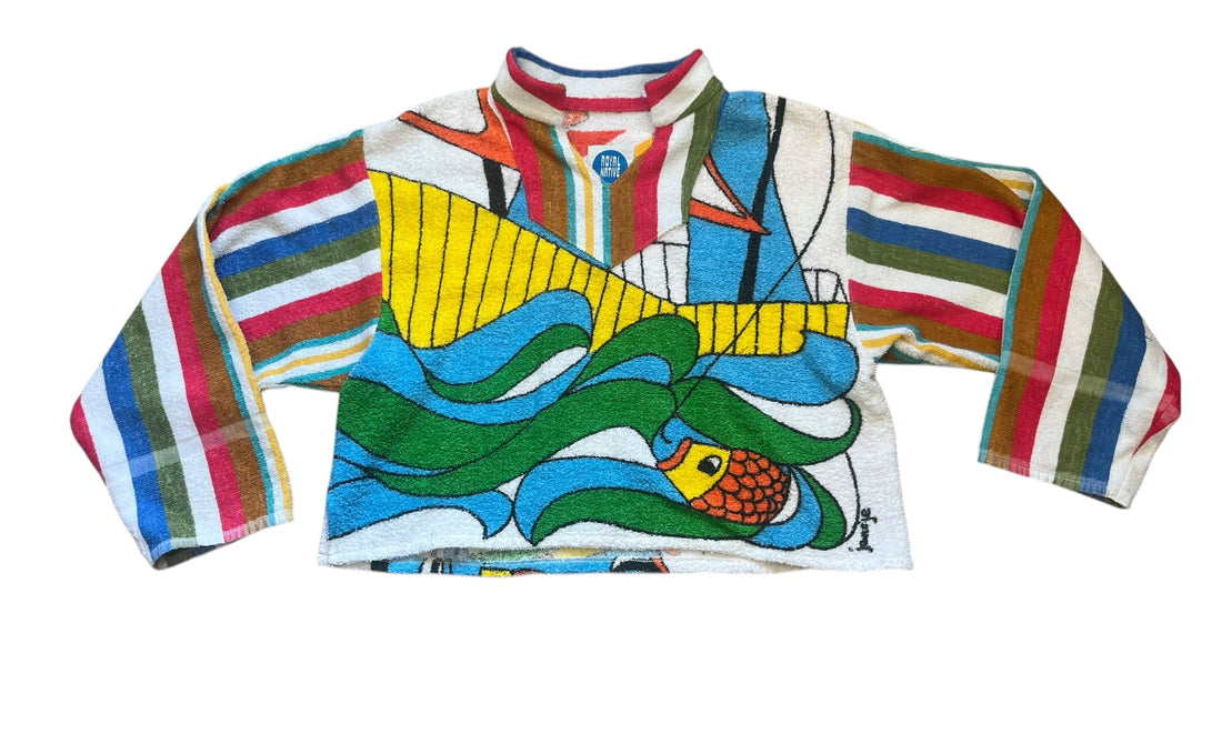 Space Cowboy Jumper in Smiley Sailor Stripe