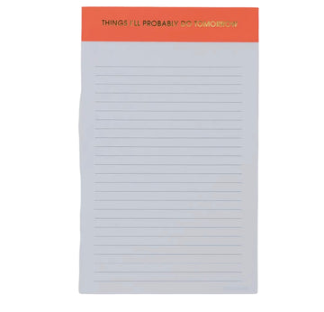 Chez Gagné Things I’ll Do Tomorrow Notepad