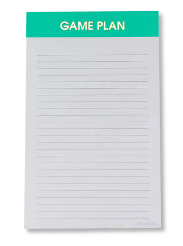 Chez Gagné Game Plan Notepad