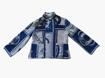 Ragazza jacket in Navy Anchors Aweigh