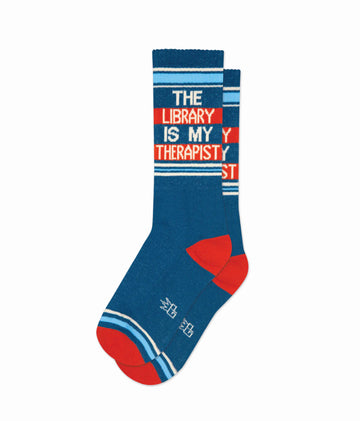 Gumball Poodle Socks: The Library Is My Therapist
