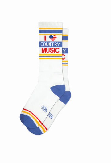 Gumball Poodle Socks: I Love Country Music