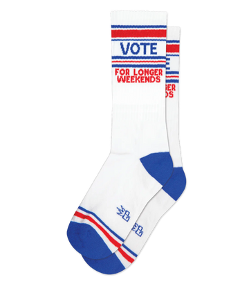 Gumball Poodle Socks: Vote… For Longer Weekends